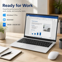 Dami3c G61 14.1" Laptop | 8GB RAM + 128GB/256GB SSD | Windows 11 Pro