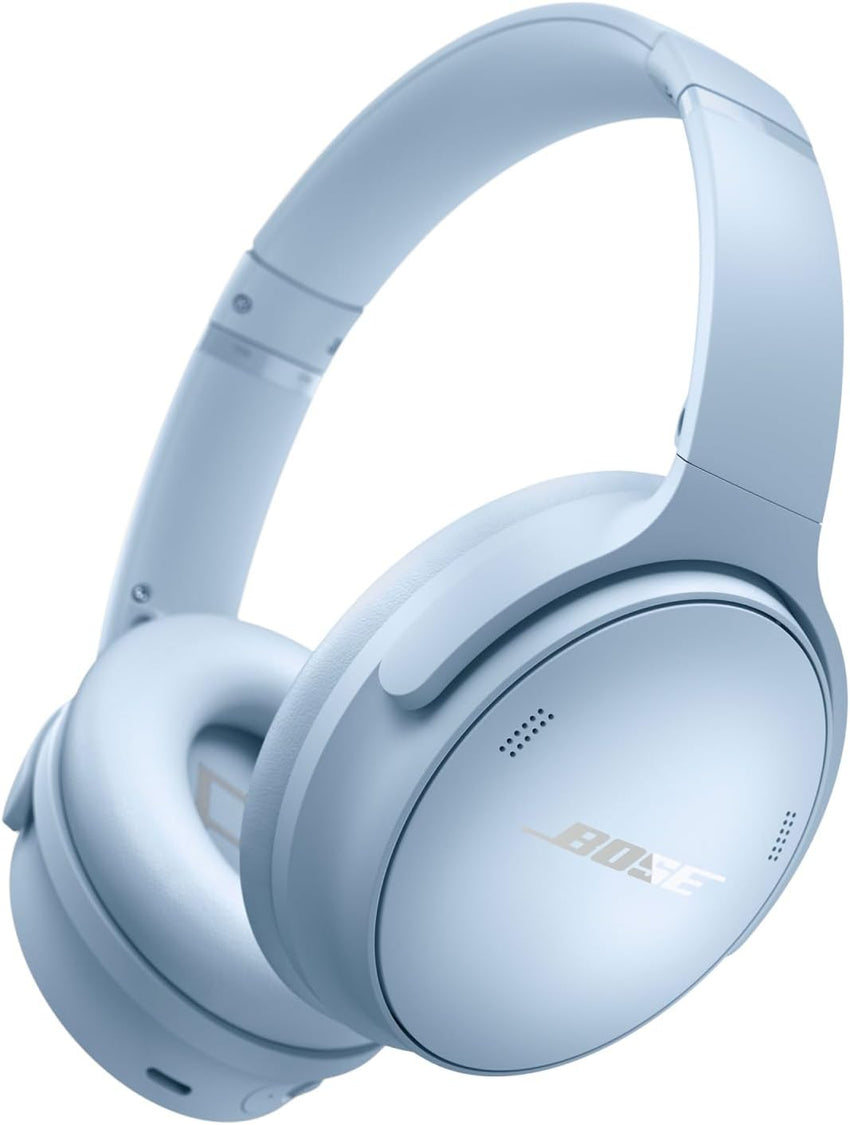 Bose QuietComfort Headphones - Wireless Bluetooth Headphones, Active Over Ear Noise Cancelling and Mic, USB-C Charging, Deep Bass, Up to 24 Hours of Playtime, Moonlight Grey - Limited Edition Color