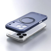 Upgraded 360 Magnetic Stand for iPhone 17 Pro Max Case with Camera Control, Fit for MagSafe with Ring, Mil-Grade Protection, Translucent Slim for iPhone 17 ProMax Case Ostand